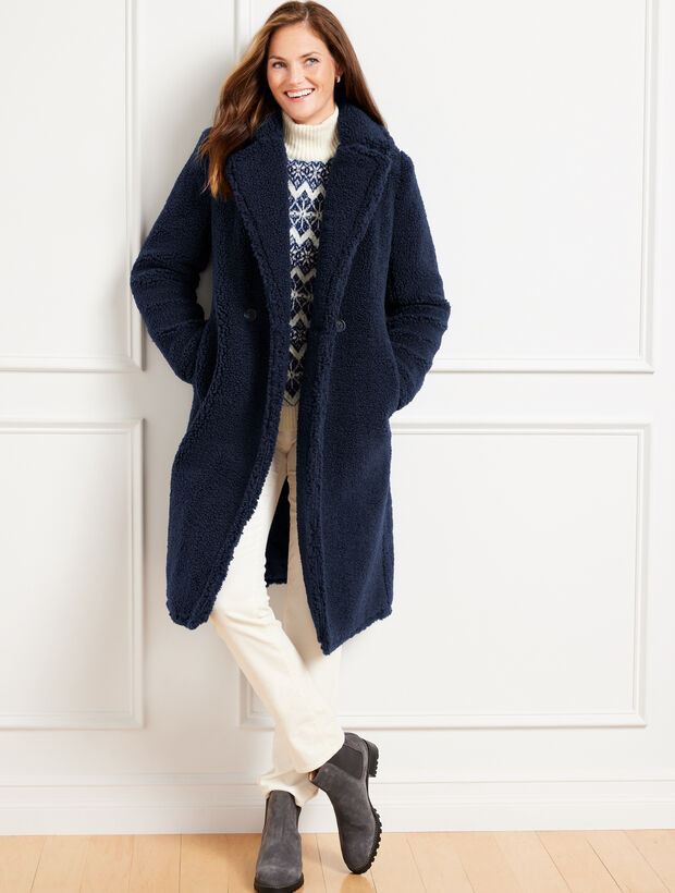 Faux Fur Teddy Coat | Talbots