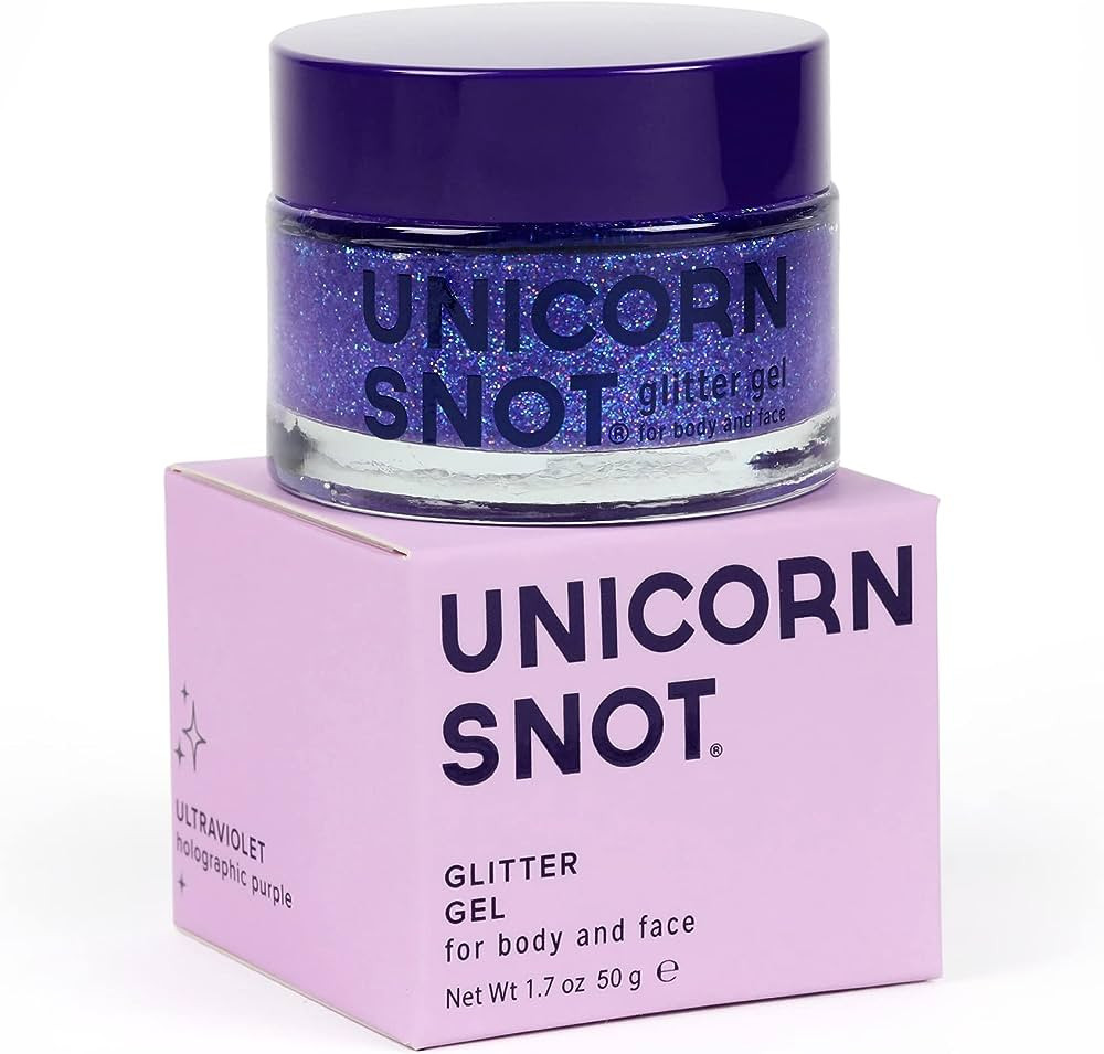 Unicorn Snot Holographic Face Glitter & Body Glitter Gel: Glitter Makeup, Hair Glitter, Festival ... | Amazon (US)