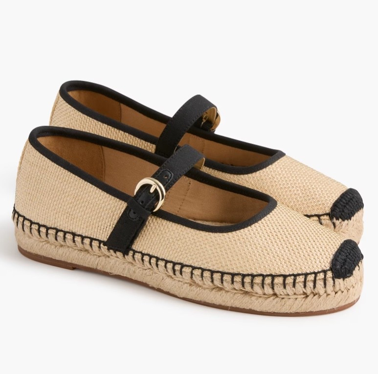 Raffia woven Mary Jane espadrille flats 

#LTKSaleAlert #LTKSeasonal