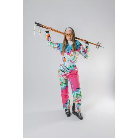 The Geodisiac - Shinesty Retro Neon Curved Fit Women s One Piece Ski Suit Medium | Walmart (US)