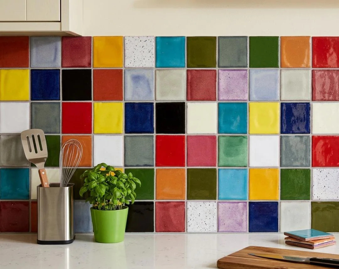 Set of 200 Talavera Style Mosaic Tiles 2x2 – Mixed Solid Color Ceramic - Etsy | Etsy (US)