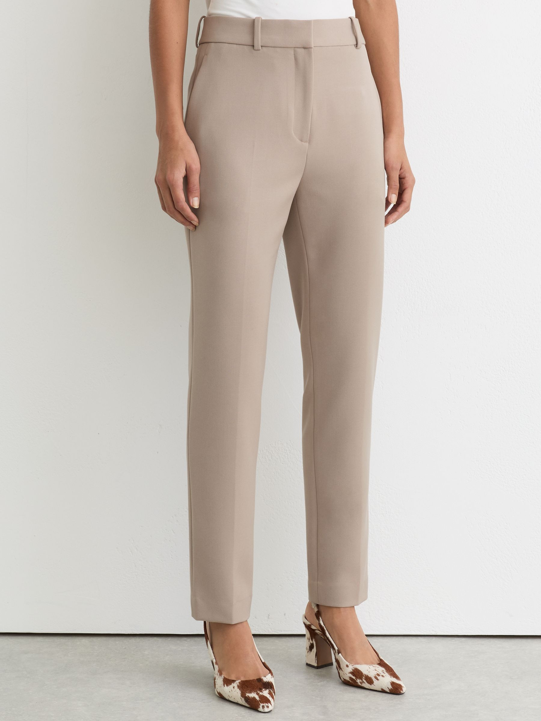 Reiss Slim-Fit Suit Trousers in Stone Neutral | REISS | Reiss US