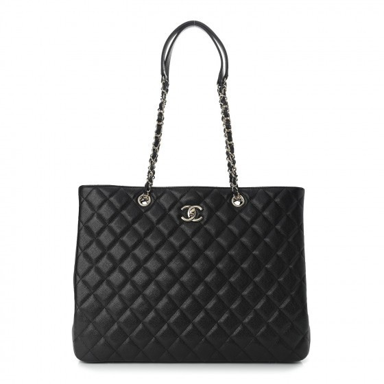 CHANEL

Caviar Quilted Large Shopping Tote Black | Fashionphile