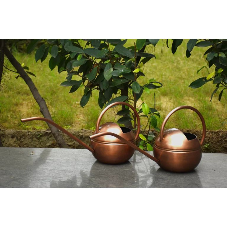 Better Homes & Gardens 2 Count Metal Watering Cans Copper finish, 7.25 inch - Walmart.com | Walmart (US)