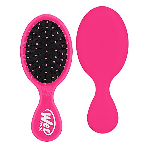 Wet Brush Mini Detangler Hair Brush, Pink - Detangling Travel Hair Brush - Ultra-Soft IntelliFlex Bristles Glide Through Tangles with Ease - Pain-Free - All Hair Types | Amazon (US)