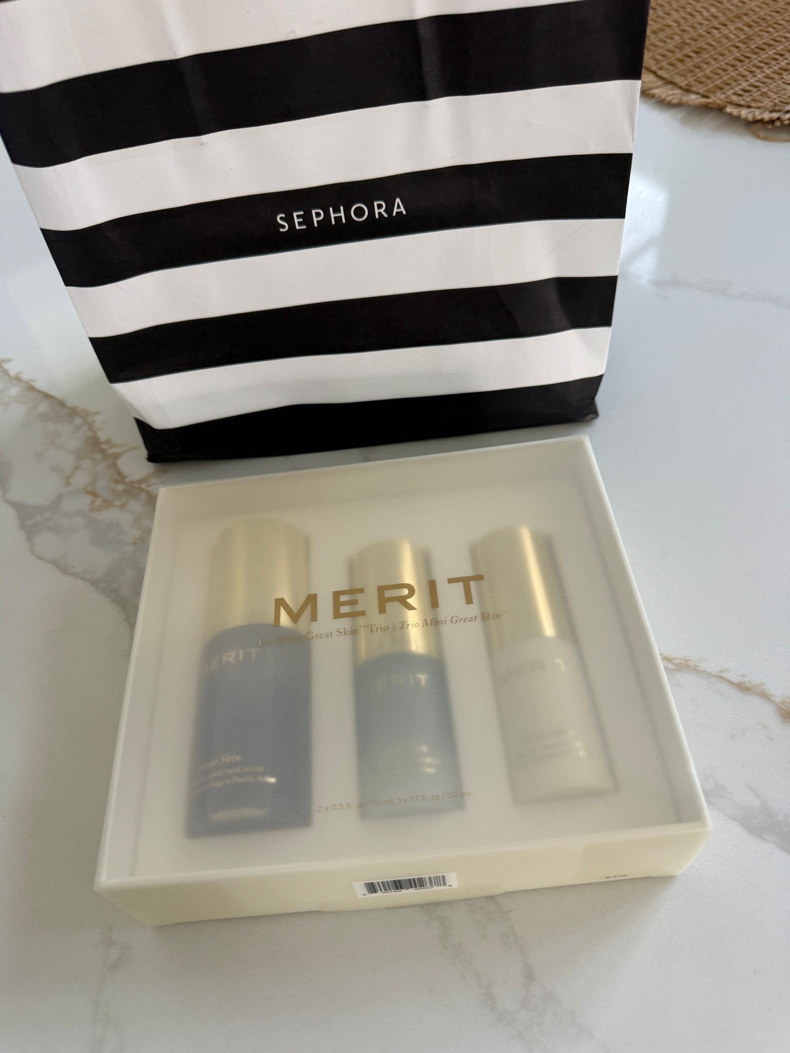 I swear by merit and is their daily moisturizer! This box of goodies comes with a cleanser, serum and moisturizer perfect for travel or even a cute gift. Get it from Sephora on day 18 of 31 days of beauty! 

#LTKBeauty #LTKTravel #LTKSeasonal
