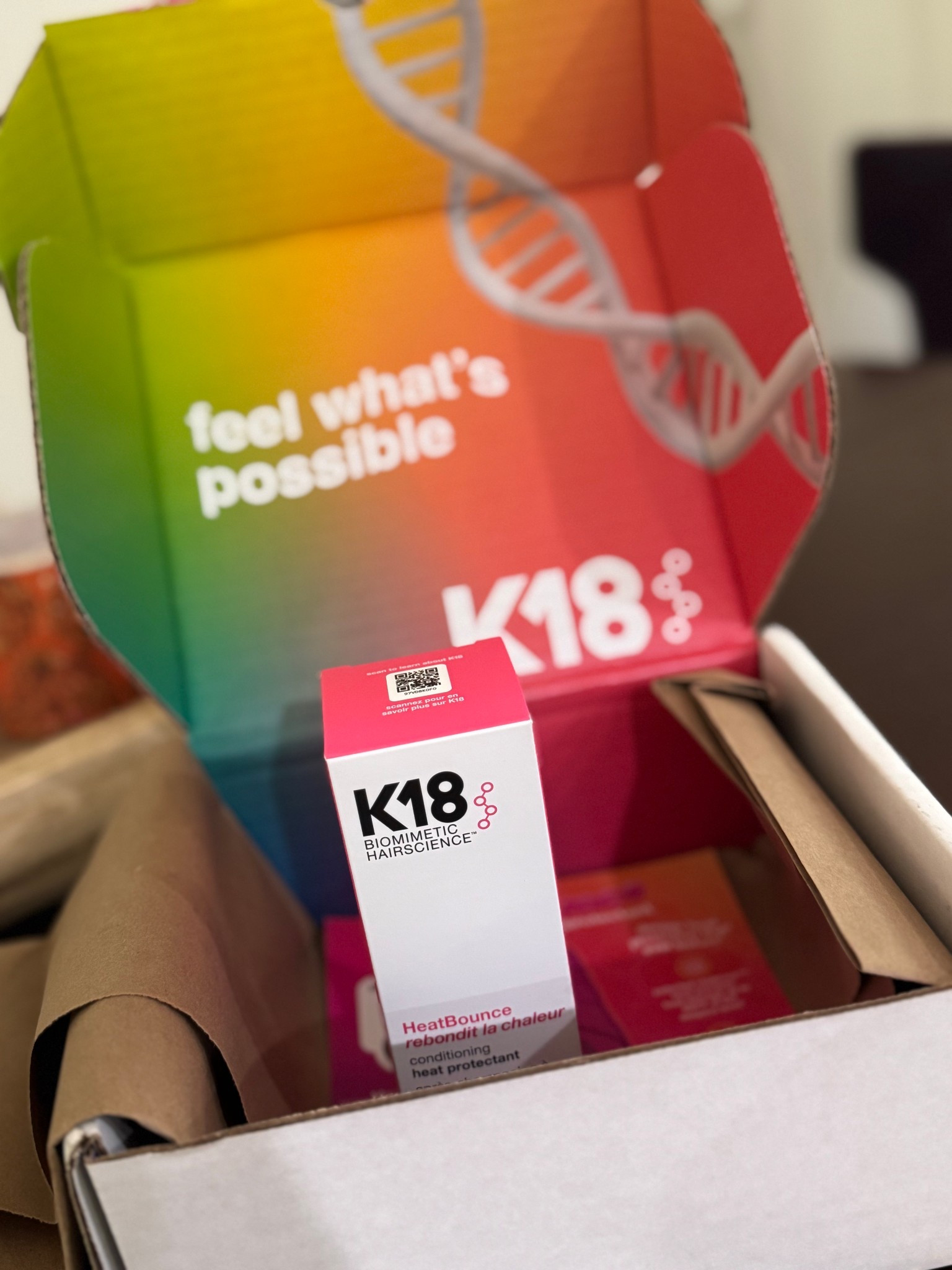 I’ve been using K18 HeatBounce and it’s actually insane how good it is 🤯

🔥 Protects up to 450°F
💔 85% less breakage after blow drying
💧 My hair feels way more moisturized
🙌 Makes it easier to manage + style
✨ Even softens + detangles my damaged ends

It’s not just a heat protectant — it’s powered by patented resilicore™ tech that actually improves your hair every time you use it 😍

If you use heat on your hair at all, this is 100% worth trying 💕