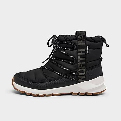 The North Face Women's Thermoball Lace-Up Boots in Tnf Black/Gardenia W Size: 5.0 | Finish Line (US)