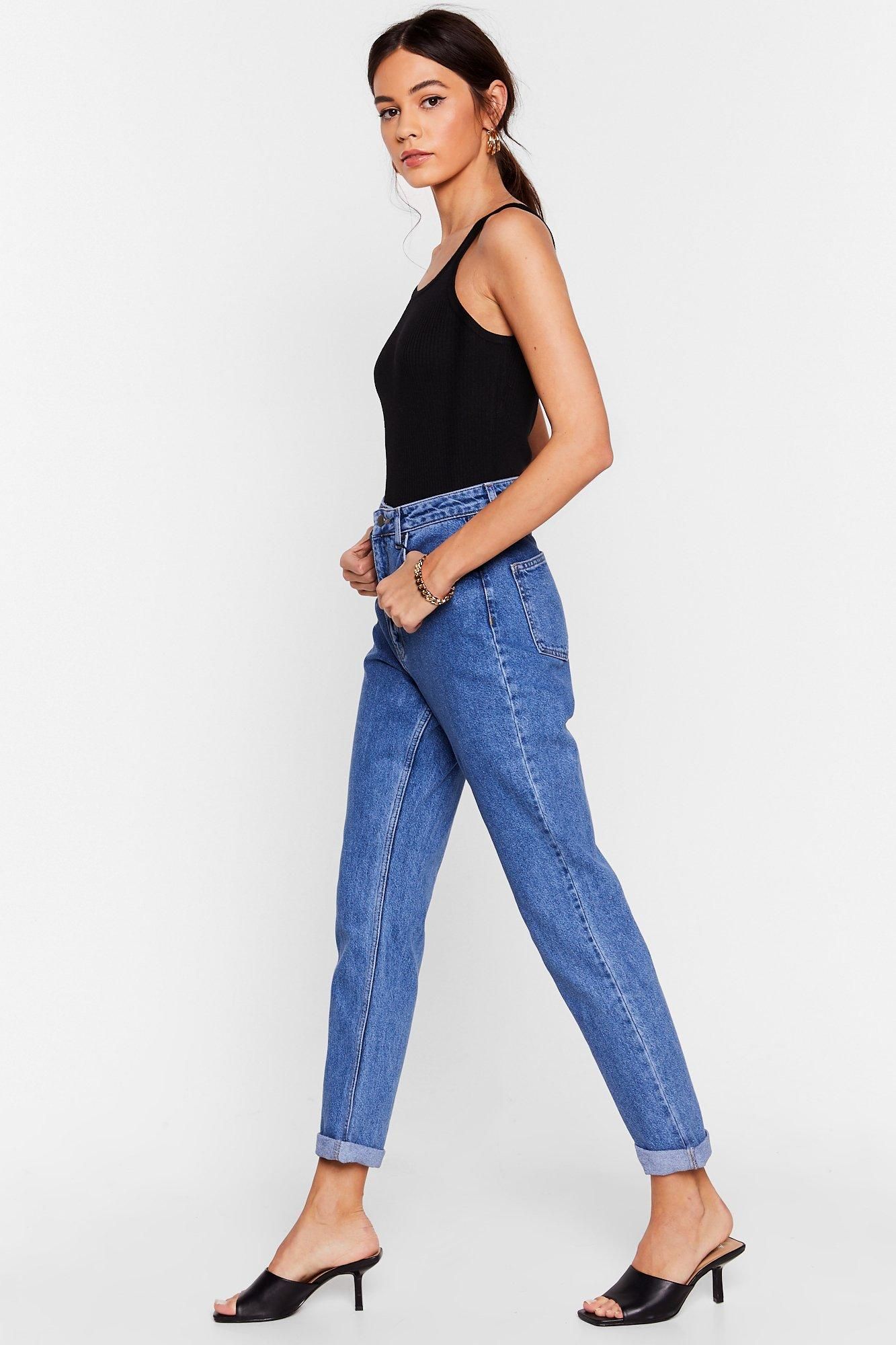 Are You Up To It High-Waisted Mom Jeans | Nasty Gal (US)