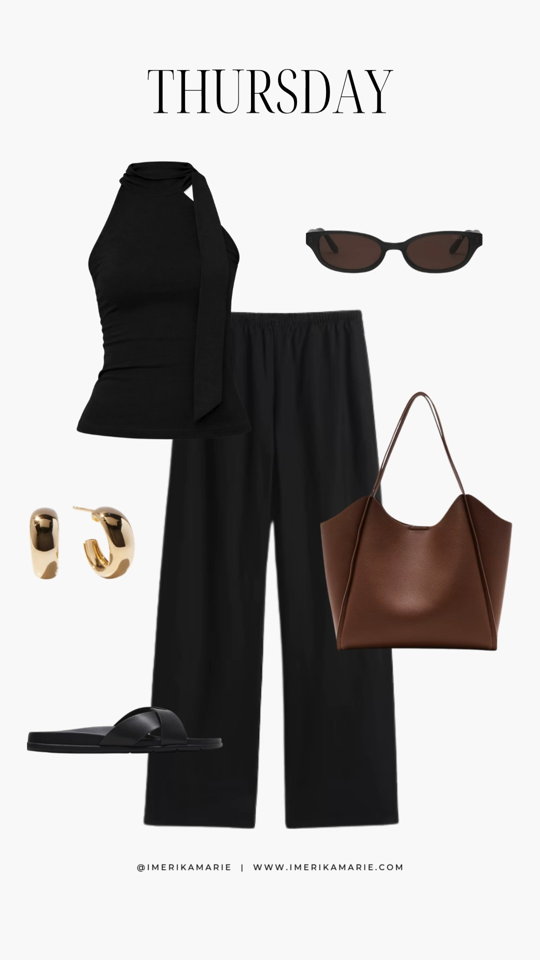 Thursday Outfit Inspo 🖤

spring outfits 2026. spring outfit. black top. black linen pants. brown tote bag. black sandals 

 

#LTKootd #LTKSeasonal #LTKPetite