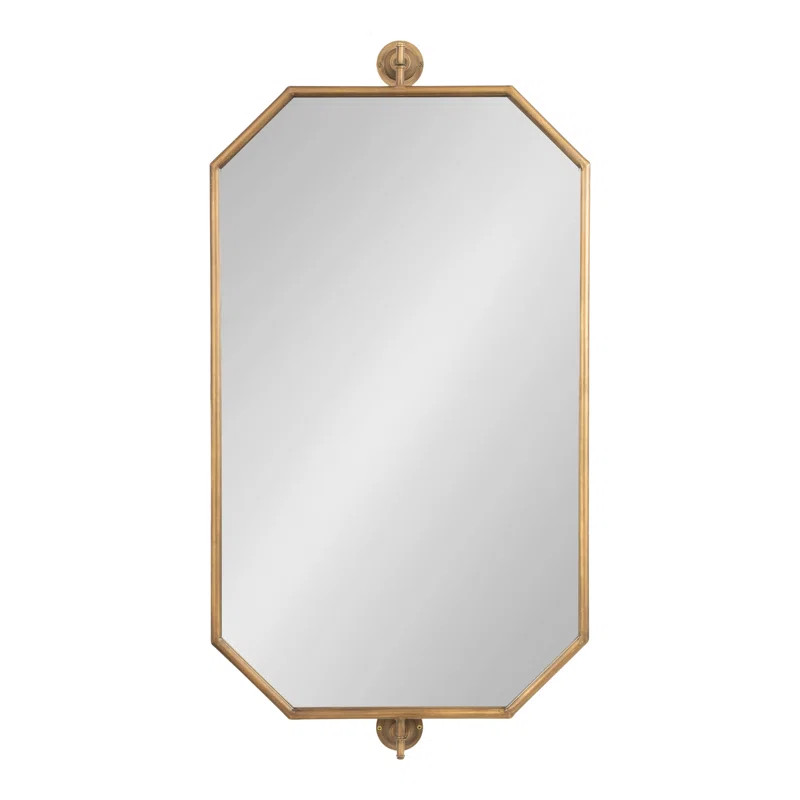 Dunnell Metal Flat Wall Mirror | Wayfair North America