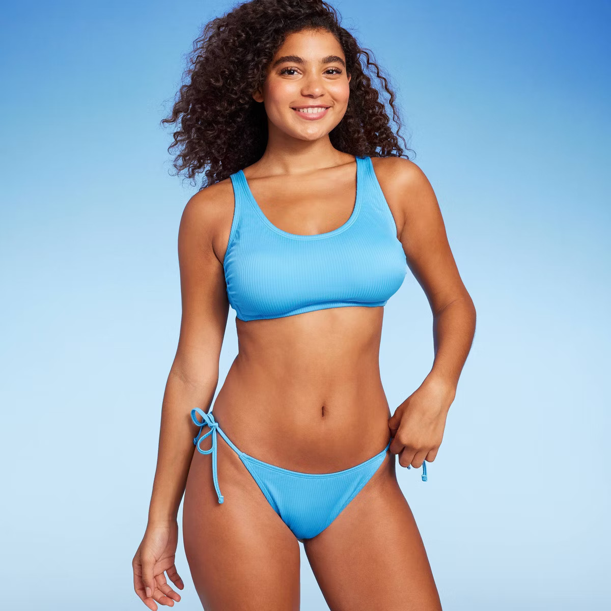 Women's Ribbed Bralette Bikini Top - Wild Fable™ | Target