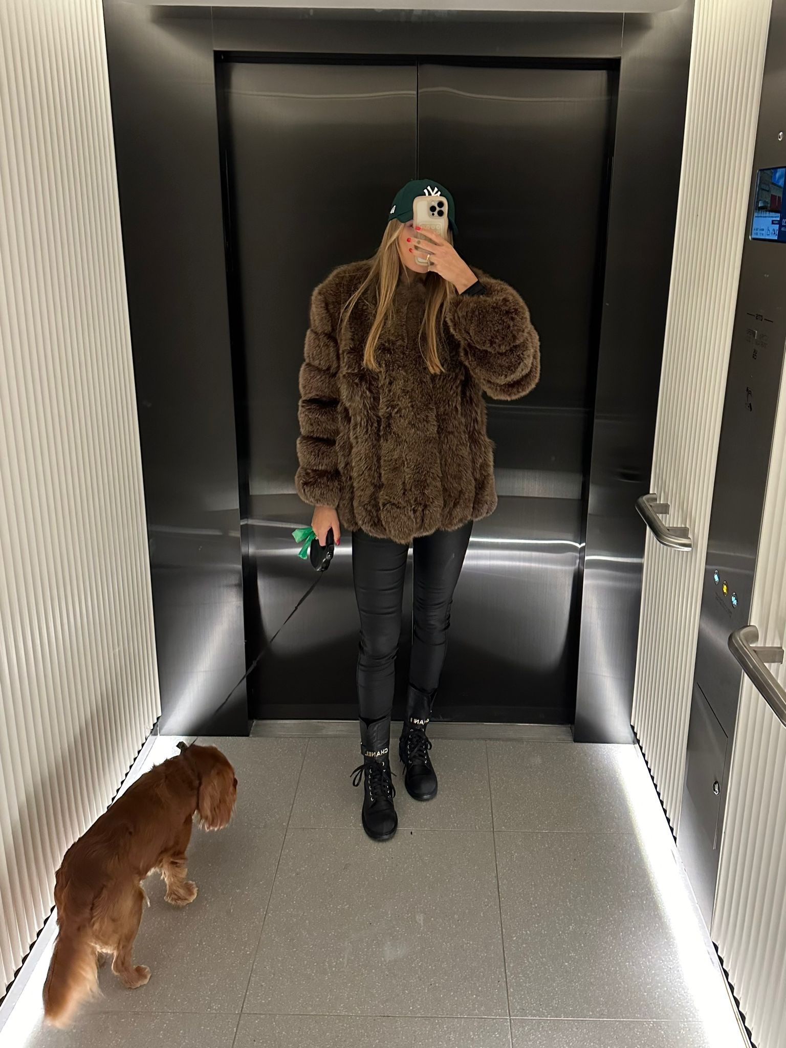 Fur season 🤎 my exact coat is from Dore but I have linked similar faux fur coats below!

Autumn outfit, combat boots, NY cap, black coated leggings

#LTKautumn #LTKuk