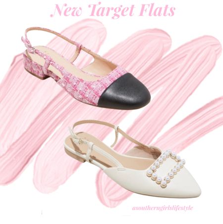 New Target Slingback Ballet Flats with Memory Foam! 

Not sure which one I like more the Pink & White Tweed like Fabric with Black or the White with Pearl Embellishment!

A New Day. 

#LTKfindsunder50 #LTKshoecrush #LTKstyletip