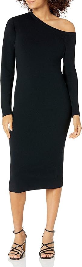 The Drop Women's Giselle Asymmetric Neckline Midi Sweater Dress | Amazon (US)