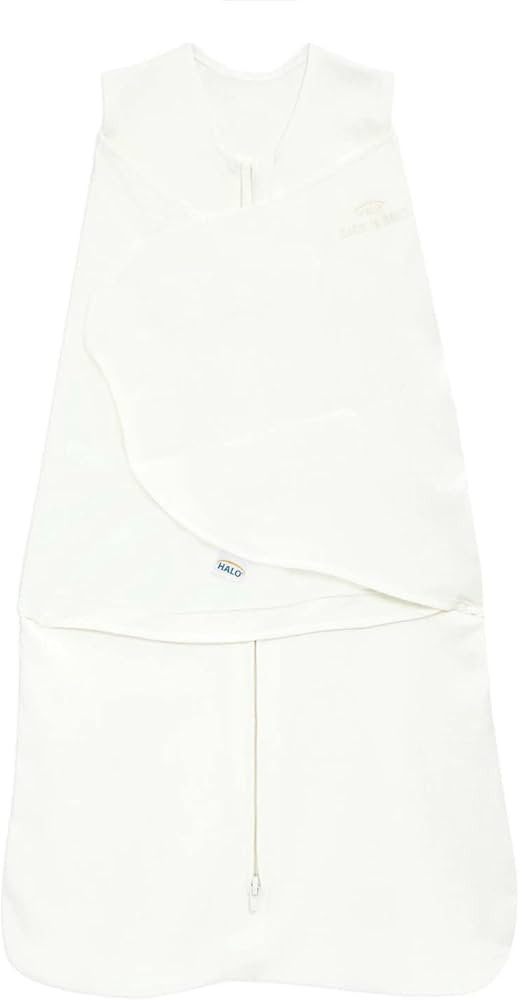 HALO 100% Cotton Sleepsack Swaddle, 3-Way Adjustable Wearable Blanket, TOG 1.5, Cream, Newborn, 0... | Amazon (US)