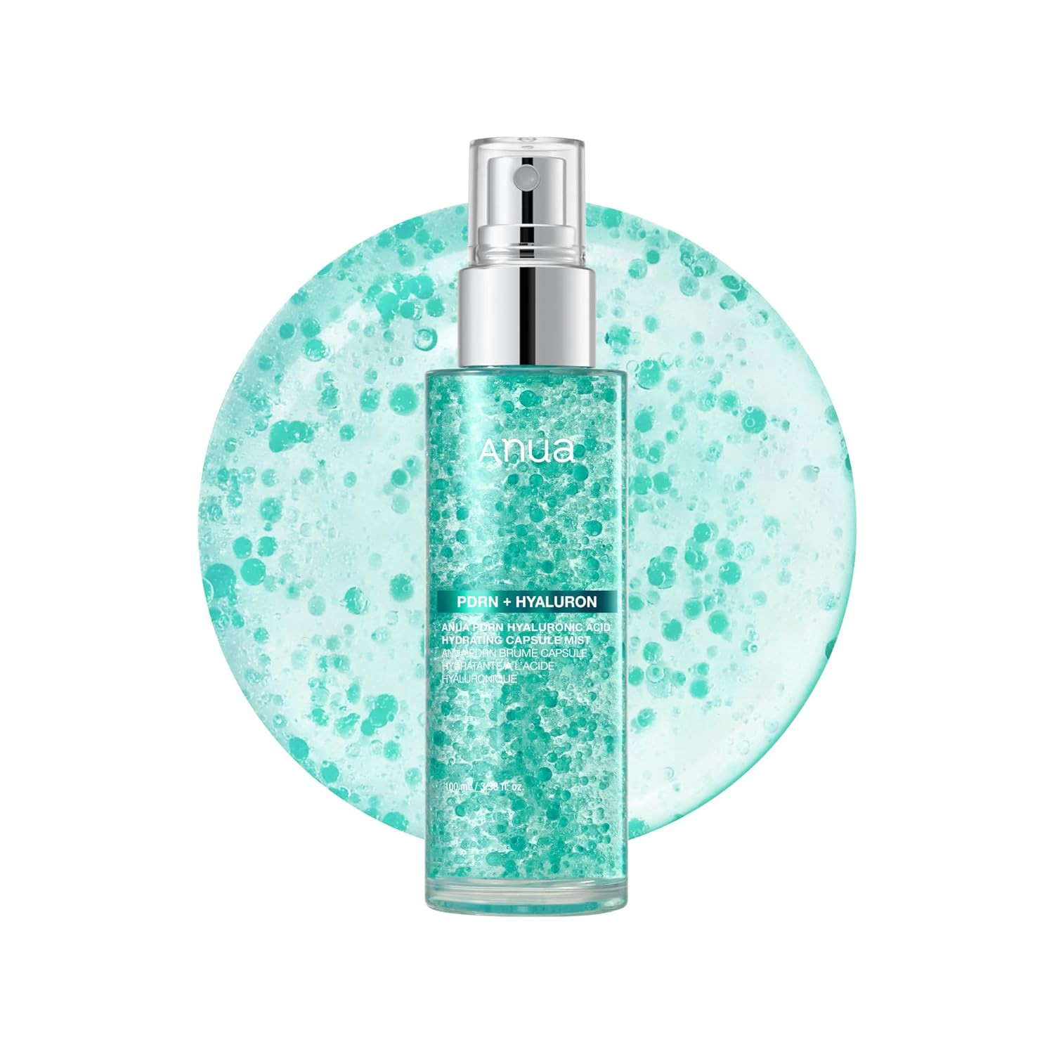 Anua PDRN Hyaluronic Acid Hydrating Capsule Mist, Glow Spray Serum with Salmon DNA, Hyaluronic Acid for Hydration and Radiant Glow, Blue Capsule Facial Spray, Korean Skin Care (100ml / 3.38fl.oz) | Amazon (US)