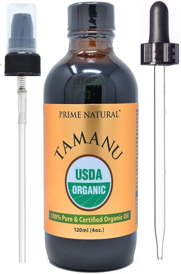 Prime Natural Organic Tamanu Oil - USDA Certified, 100% Pure, Cold Pressed, Unrefined, Virgin ( 4... | Amazon (US)