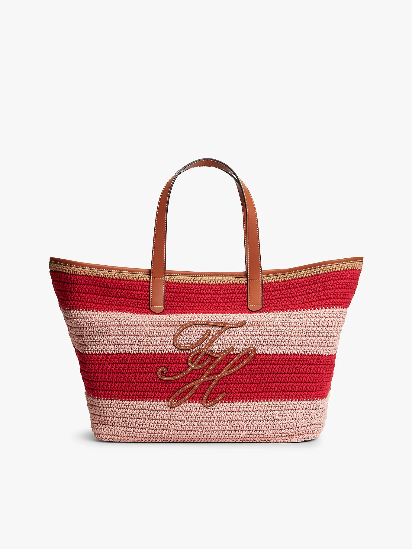 Woven Stripe Logo Appliqué Tote Bag | Multi | Tommy Hilfiger | Tommy Hilfiger UK