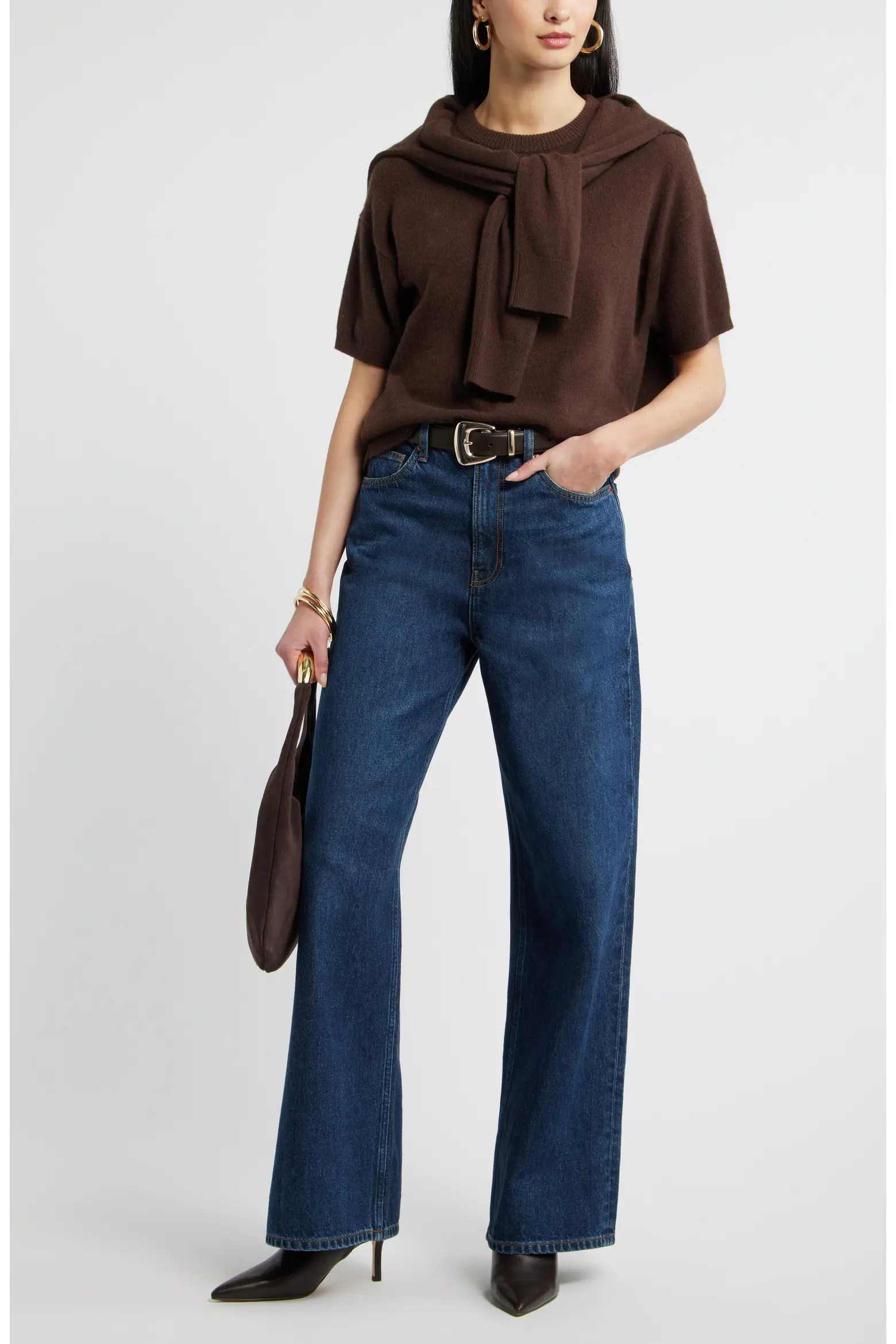 Short Sleeve Cashmere Sweater (Women) | Nordstrom | Nordstrom