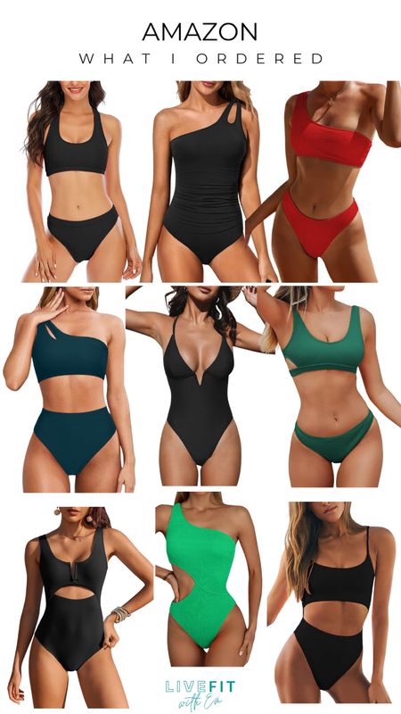 Dive into the season with these chic swimwear finds from Amazon! 🌊 Whether you're looking for a sleek one-shoulder style, a classic two-piece, or a daring cut-out, these swimsuits are sure to make a splash. And the best part? They're all under $50! 💖 Shop my top picks and get ready to soak up the sun in style. #FoundItOnAmazon #SwimwearSteals #SummerReady

#LTKfindsunder50 #LTKstyletip #LTKswim