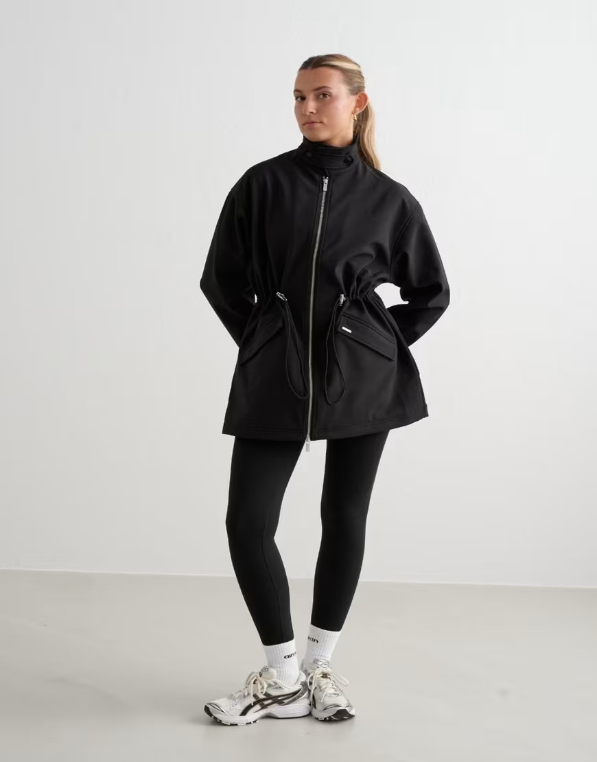 Aim'n Black softshell jacket in black | ASOS (Global)
