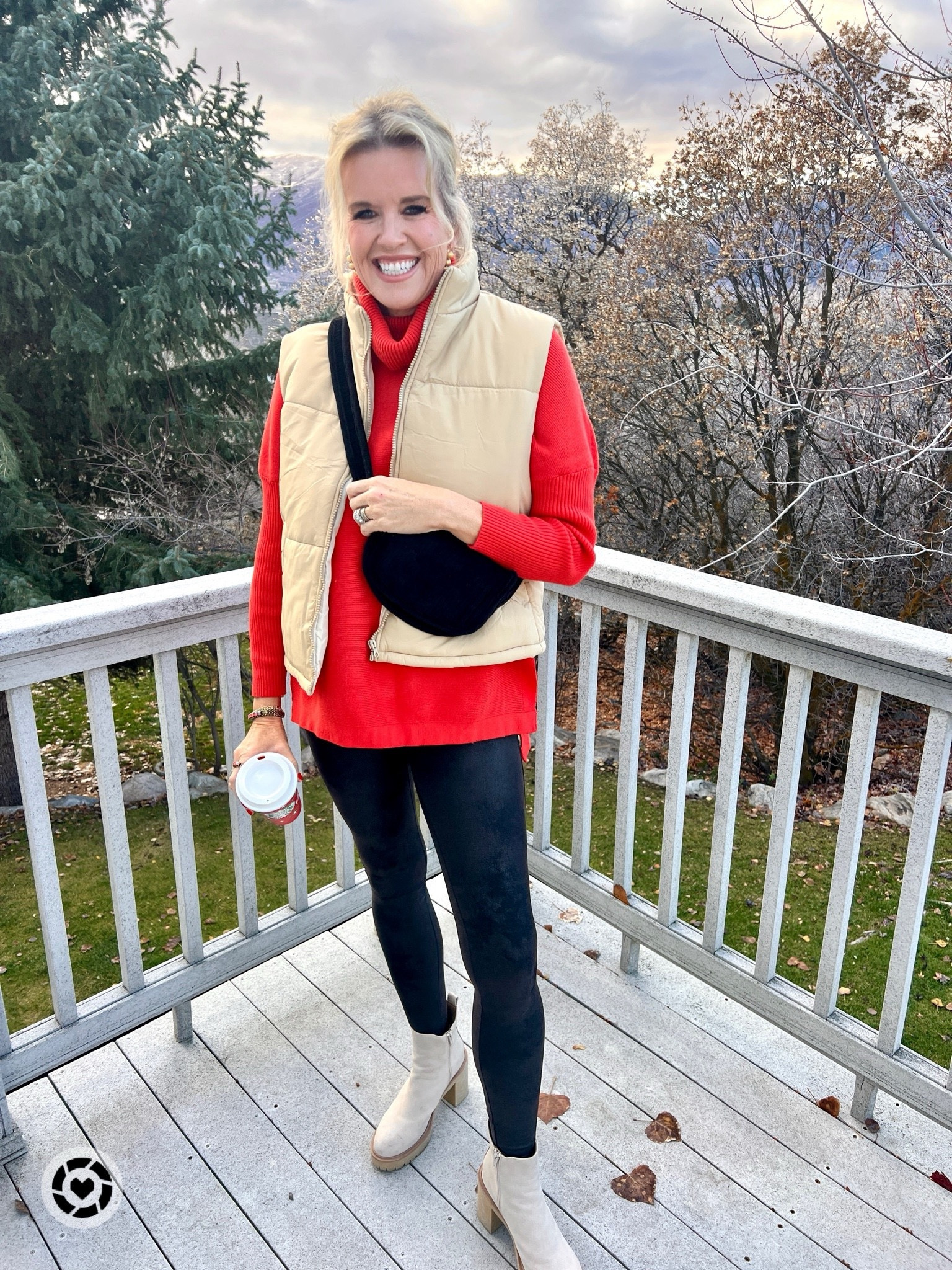 I sure am…. IN WINTER COZY STYLE…Here’s a few of my WINTER go to wardrobe builders you’ll Love too✔️

—Amazon SWEATER
 (It’s so GOOD I have it in 4 colors )

—Amazon PUFFER VEST
( I actually own in two colors)

— Spanx FAUX LEATHER LEGGINGS fleece lined ♥️♥️♥️
( save 10% with my Code DEARDARCYXSPANX)

— Chelsea BOOTS 

— BELT BAG quilted Kaila corduroy 

♥️WARDROBE BUILDERS= classic pieces to build your wardrobe that you can wear season after season.

#LTKsalealert 
