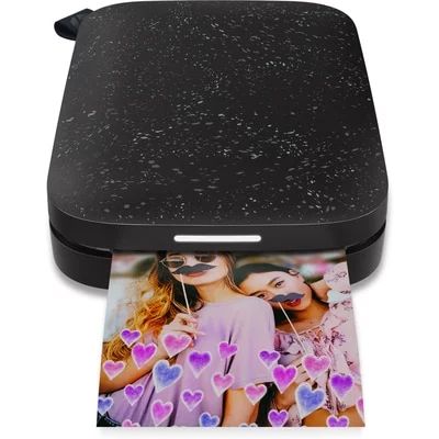 HP Sprocket Portable Photo Printer (Noir) – Instantly Print 2x3” Sticky-backed Photos from Yo... | Walmart (US)