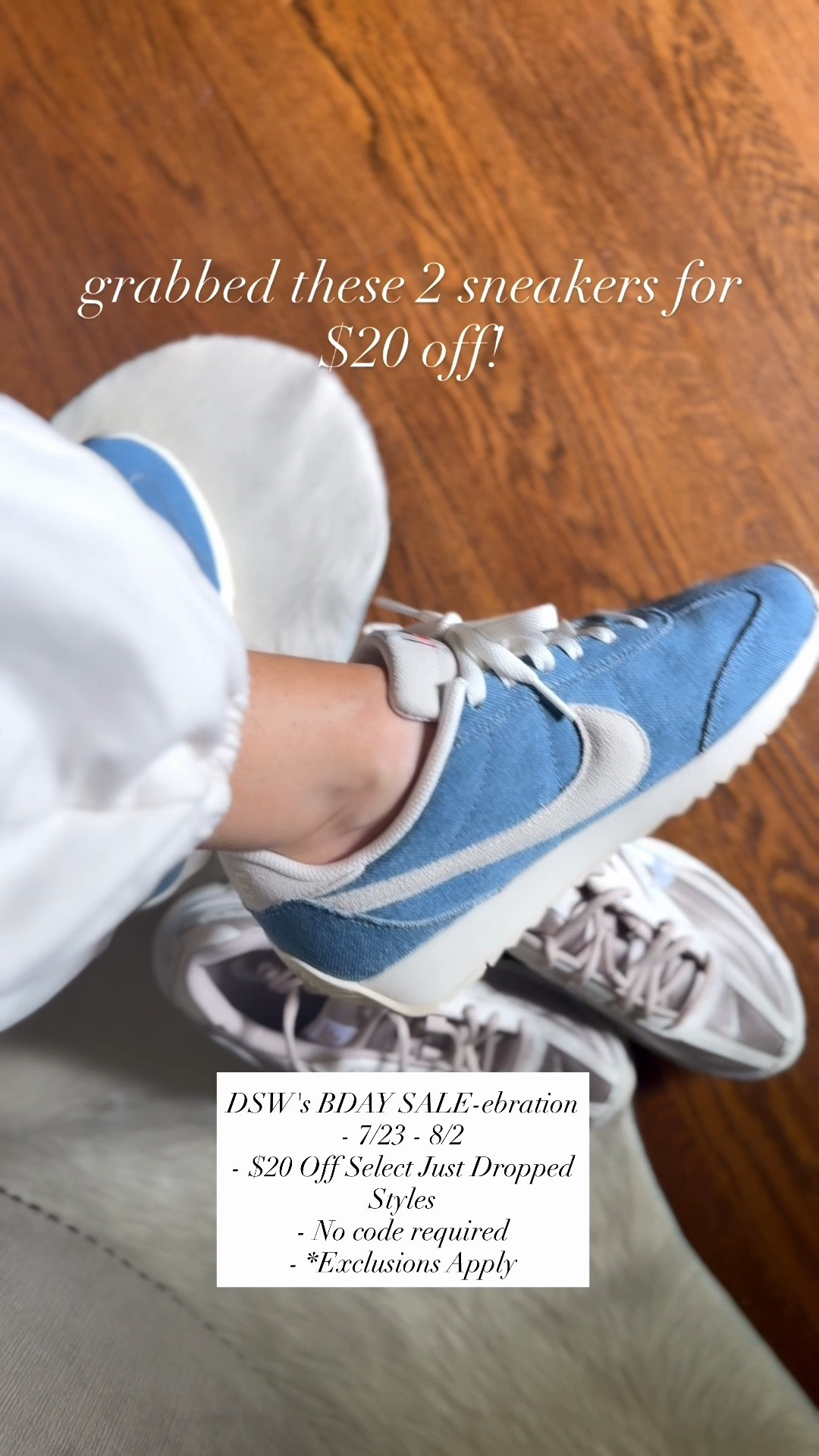 A perfect fall sneaker lineup! On sale at DSW for their BDAY SALE-ebration ( 7/23-7/28! ) details below:

$20 off select just dropped styles 
No code required
Exclusions apply!

@dsw #mydsw #ad