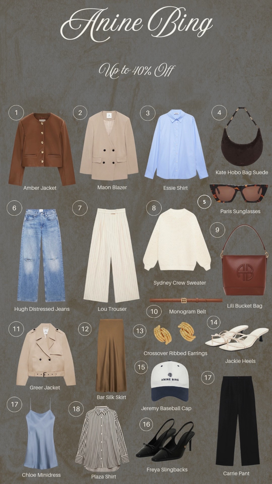 Anine Bing Sale!

#LTKHoliday #LTKCyberWeek #LTKSaleAlert