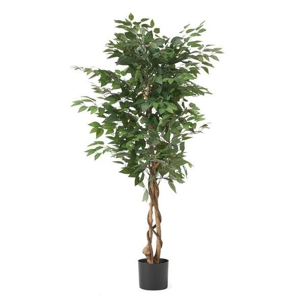 Harney Artificial Tabletop Ficus Tree by Christopher Knight Home - Overstock - 32227768 | Bed Bath & Beyond
