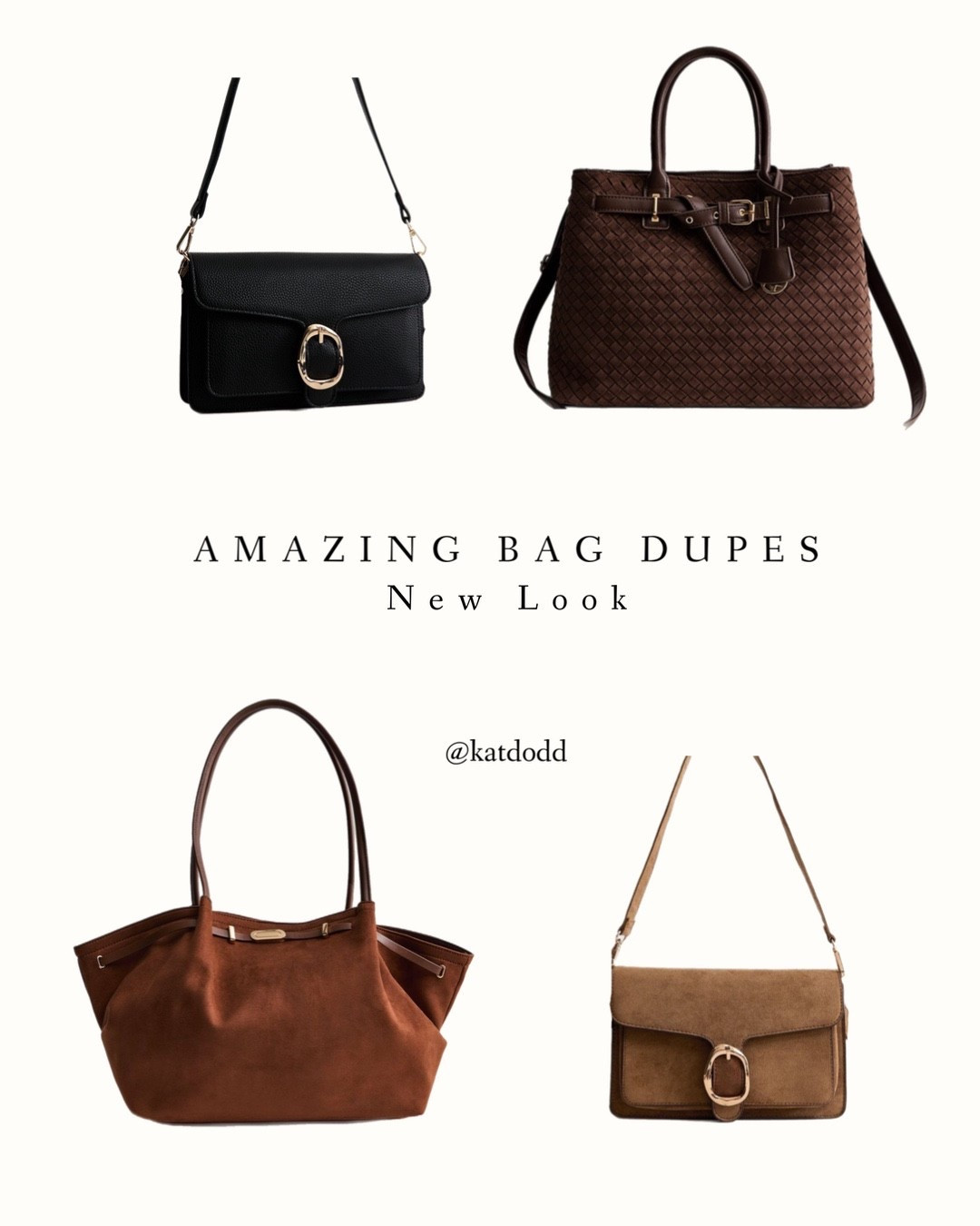 New look have amazing bags!! 🤍🤍🤍



New look shoulder bag woven bag brown gold buckle coach demellier black camel   

#LTKstyletip #LTKbag #LTKuk