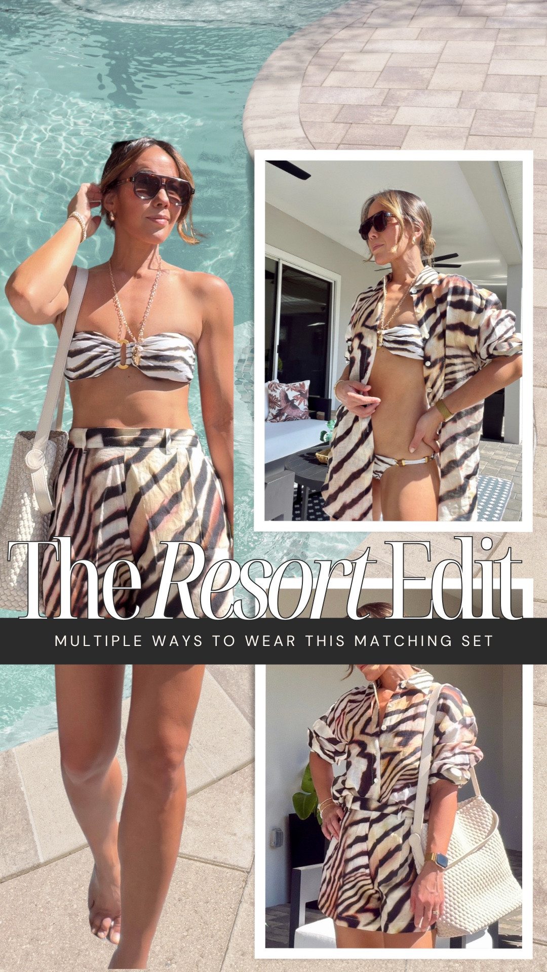 A coordinated set from @Vitamin A  I already know I’ll be reaching for on repeat. 🤎🐚

This is the Playa Linen Boyfriend Shirt + The Getaway Short in Shell Stripe — a soft, neutral stripe inspired by seashell tones that feels elevated but still relaxed. The linen is lightweight, breathable, and woven from flax fibers that get softer the more you wear it (which makes it even better for spring and summer heat).

What I love most is how many ways this works:

🐚 Boyfriend shirt worn open over a bikini
🐚 Bikini top paired with the Getaway Shorts
🐚 Shorts styled with a fitted tank
🐚 The full set together for a polished, pulled-together look

The shirt has that slightly oversized, borrowed-from-the-boys shape with refined shell buttons, and the shorts have a clean front with elastic in the back — so they look tailored but still feel comfortable.

This is the kind of set you pack once and style all season.🌴🌊🐚



#LTKTravel #LTKgrwm #LTKSwim