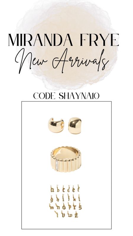 New Miranda Frye pieces I just got in. Use code shayna10 on their site to save $ and free shipping . 

Water resistant jewelry, great quality and very stylish pieces ✨

Her stuff makes great gifts for the holidays as well ! 

#Jewelry #Ring #Earrings #Charms #Necklace #GoldJewelry #Style 


#LTKfindsunder50 #LTKGiftGuide #LTKfindsunder100
