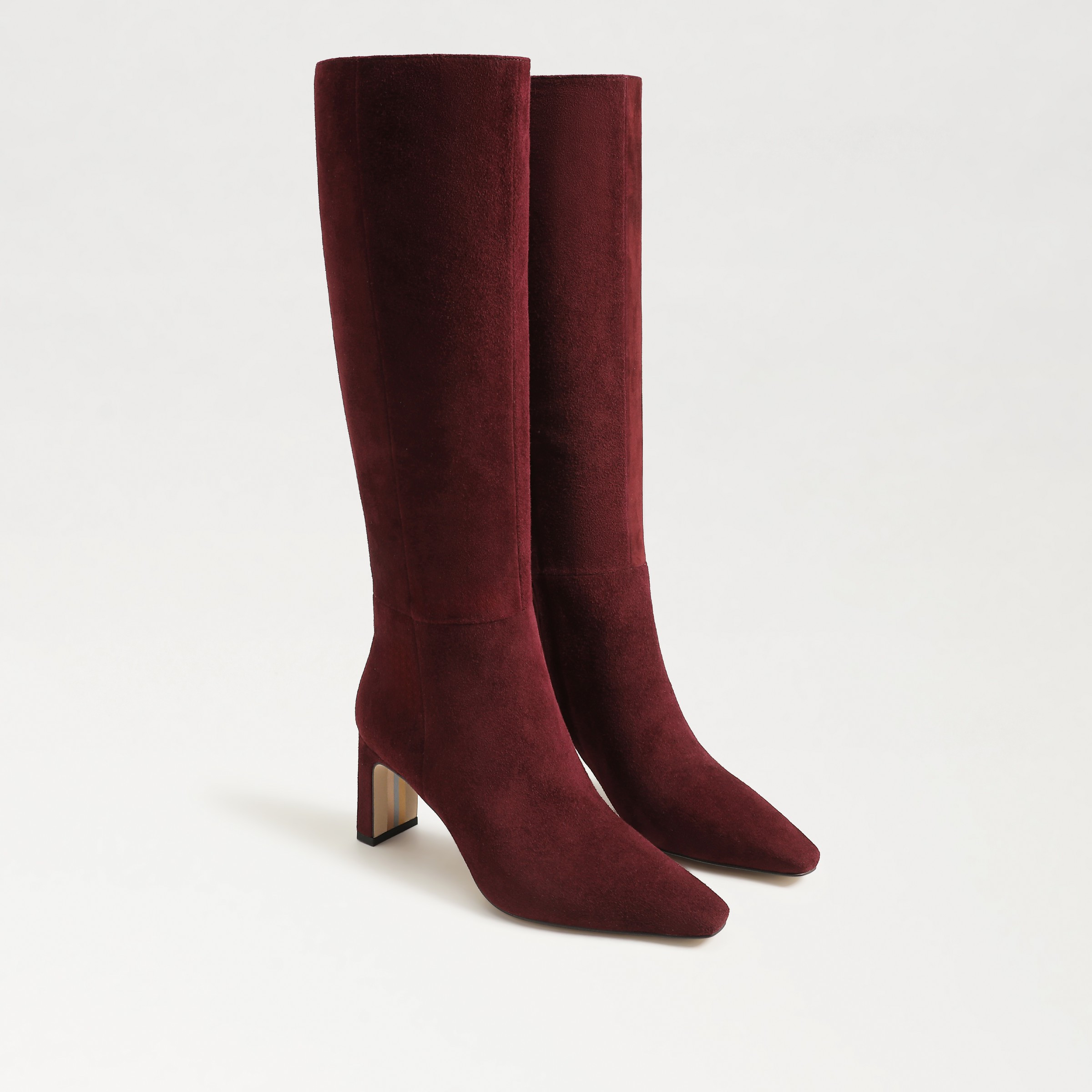 Sam Edelman Sylvia Knee High Boot French Burgundy Suede | Sam Edelman