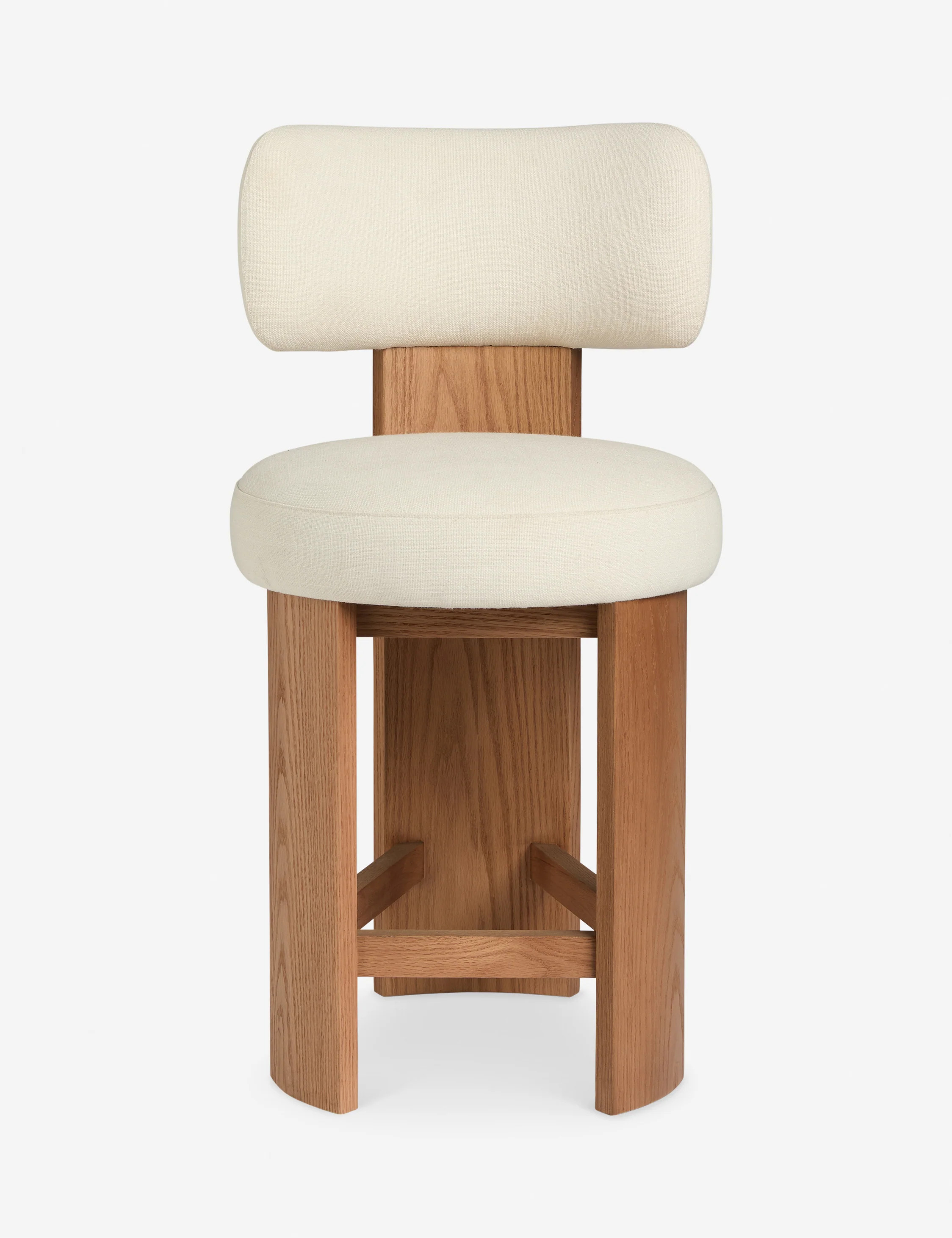 Brisbane Counter Stool, Ivory Performance Linen, Counter | Lulu and Georgia 