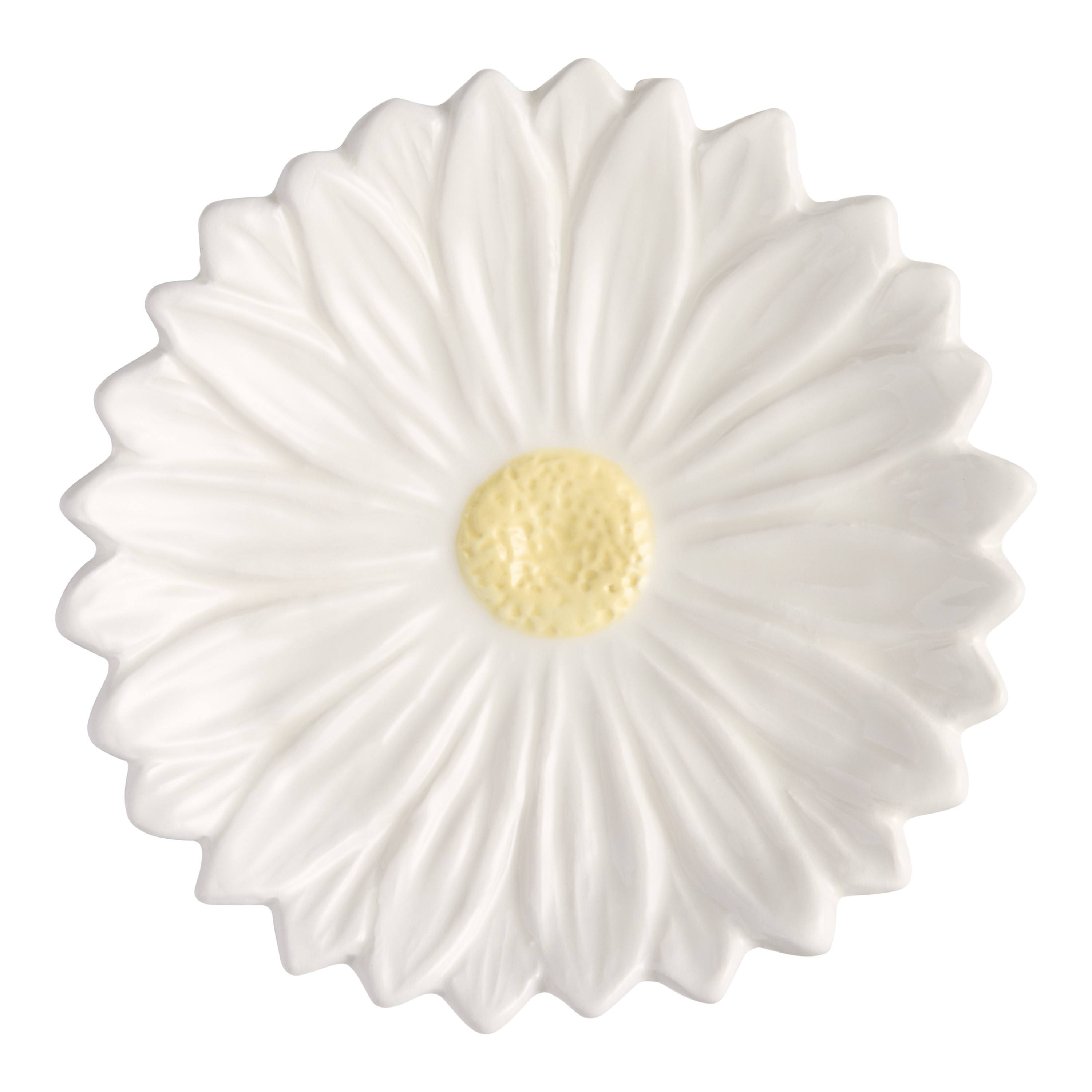 Daisy Hand Painted Figural Appetizer Plate | World Market