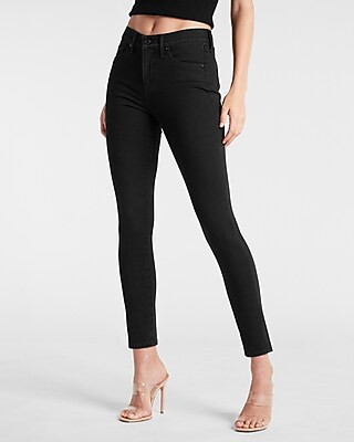 Mid Rise Black Extra Supersoft Skinny Jeans | Express