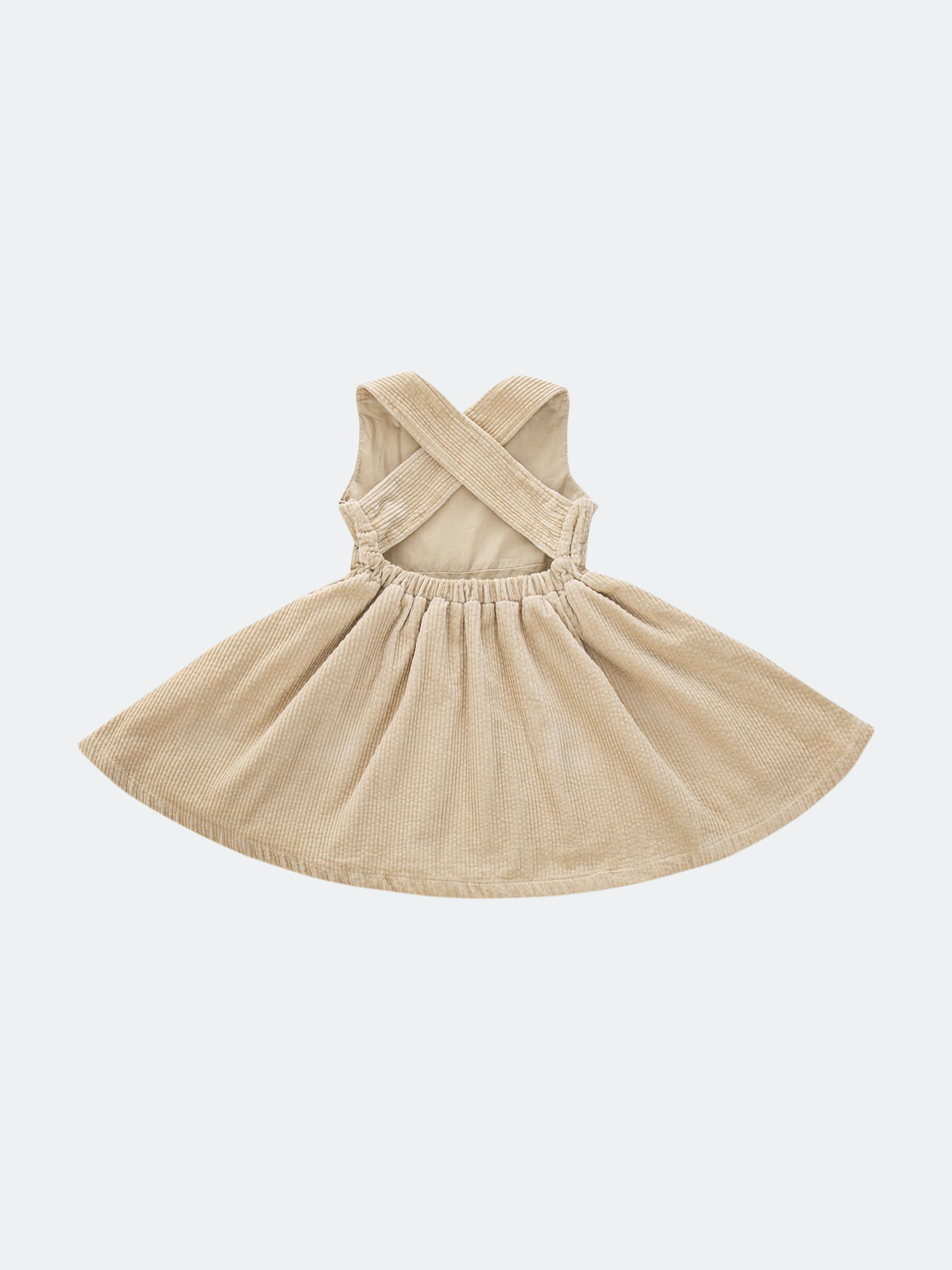 Girls Corduroy Pinafore Dress Beige Om531 - 4 - Also in: 10, 2T, 8, 12 | Verishop