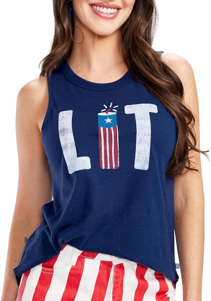 Tipsy Elves Patriotic Tank Tops for Women - Red White Blue 4th of July Tops for Women - Casual Su... | Amazon (US)