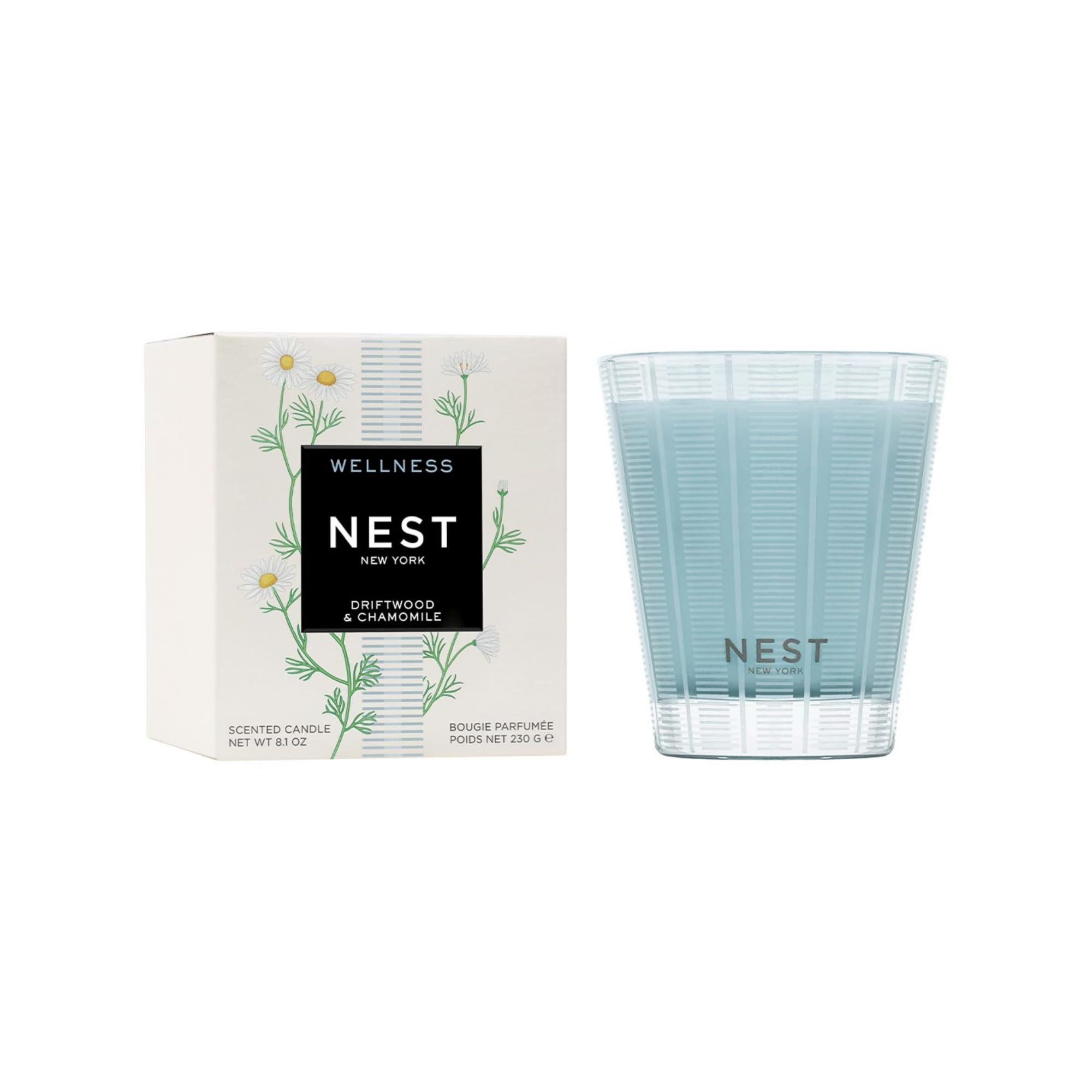 NEST New York Scented Classic Candle, Driftwood & Chamomile - 8.1 oz - Up to 60-Hour Burn Time - ... | Amazon (US)