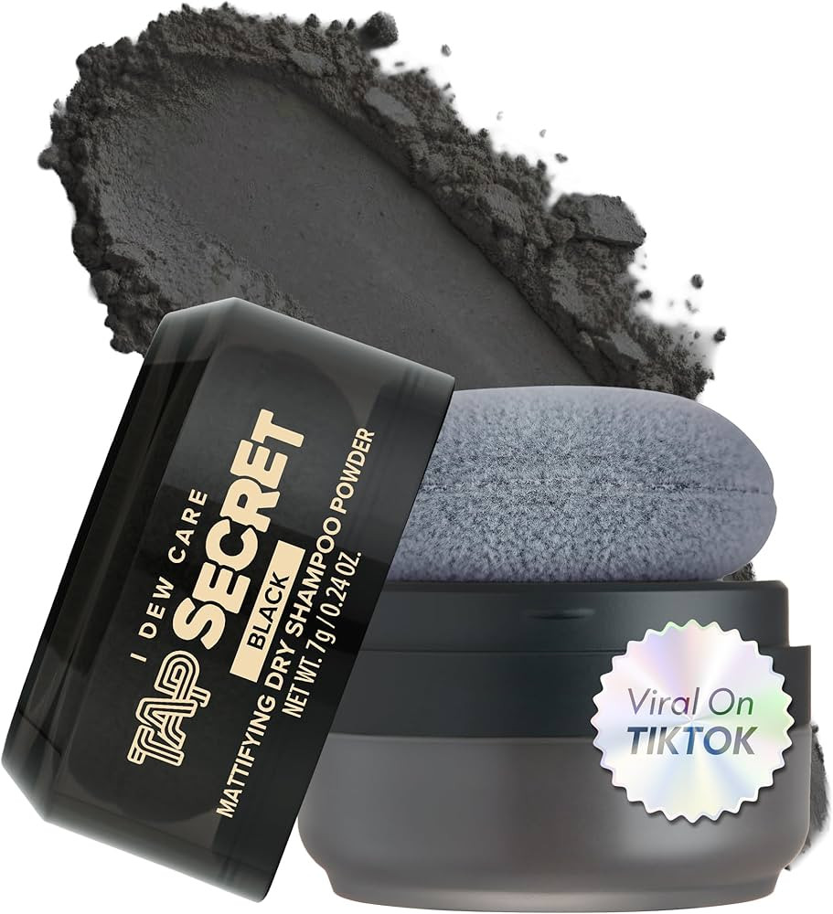 I DEW CARE Tap Secret Mattifying Dry Shampoo Powder - Black V2 | Amazon (US)