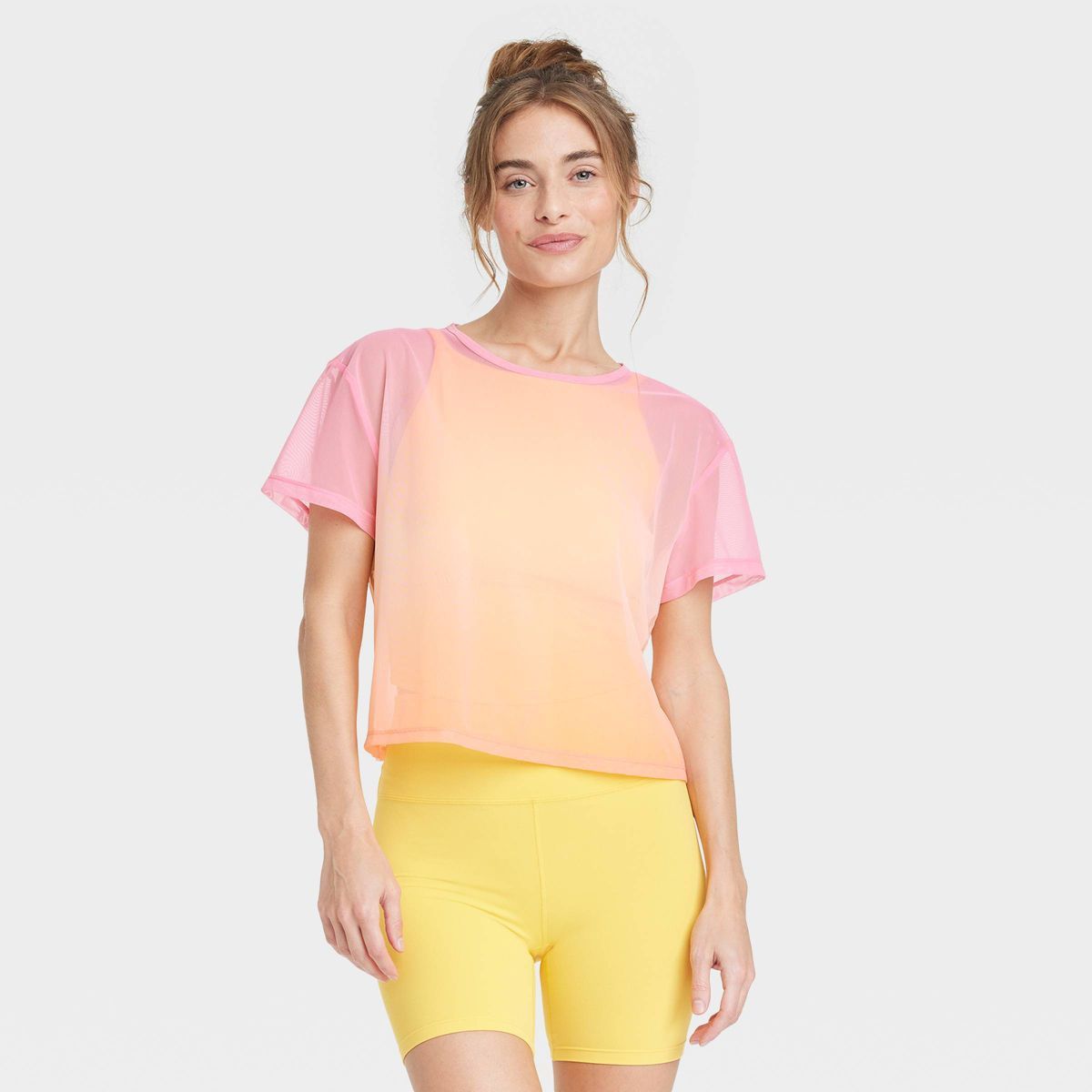Women's Boxy Mesh T-Shirt - All in Motion™ | Target