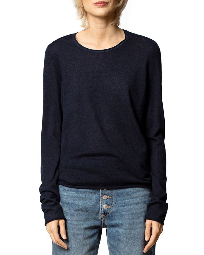 Zadig & Voltaire Tessa Star-Patch Cashmere Sweater Women -  Sweaters -  Cashmere - Bloomingdale's | Bloomingdale's (US)