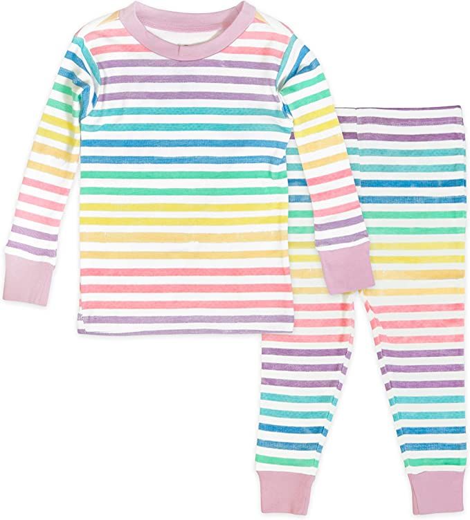 HonestBaby unisex-baby Organic Cotton 2-Piece Snug Fit Pajama Set | Amazon (US)