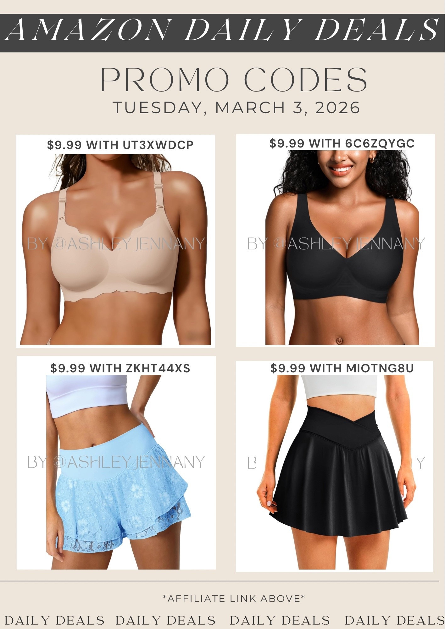 Amazon fashion deals on wireless bras, flowy shorts and tennis skirt 

#LTKSaleAlert #LTKSeasonal #LTKMidsize