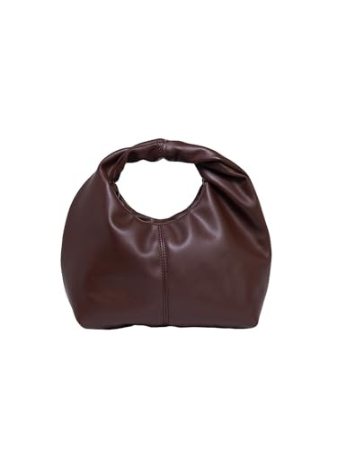 Verdusa Women's Ruched Hobo Mini Handbag Clutch Purse Dumpling Pouch Bag | Amazon (US)