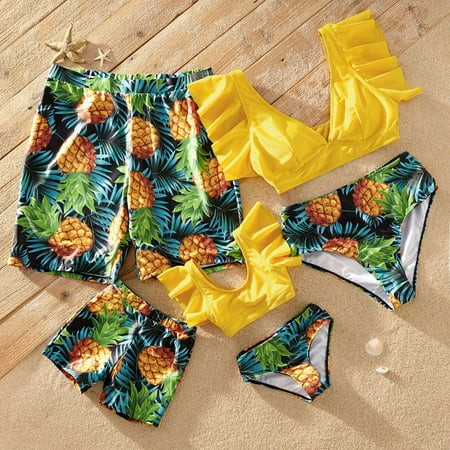 PatPat Girls Swimsuits Two Piece Bikini Set Family Matching Bathing Suit for Women Men Girls Boys | Walmart (US)