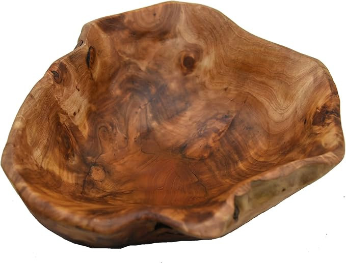 Creative Wood Bowl Root Carved Bowl Handmade Natural Real Wood Candy Serving Bowl (12"-14") | Amazon (US)