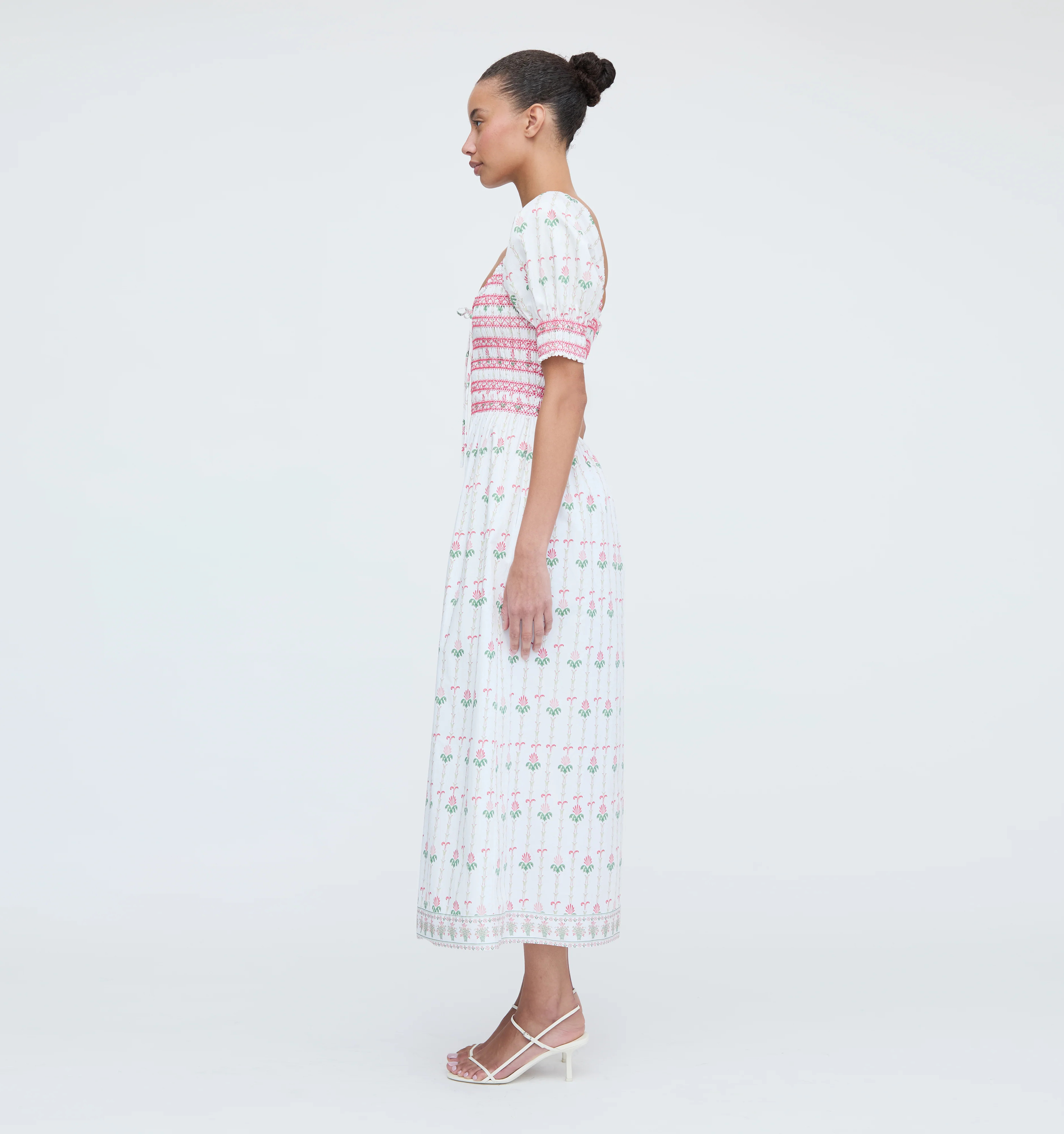 The Madeline Nap Dress - White Trailing Fern | Hill House Home US